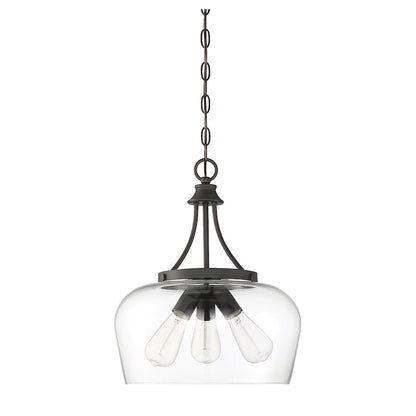 3 Light Pendant, Polished Chrome