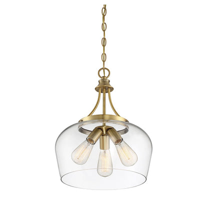 3 Light Pendant, Polished Chrome