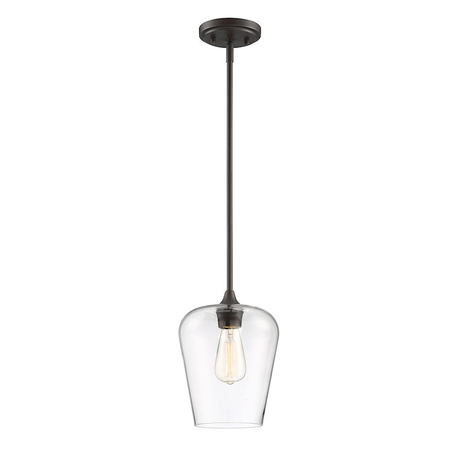 1 Light Pendant, Polished Chrome