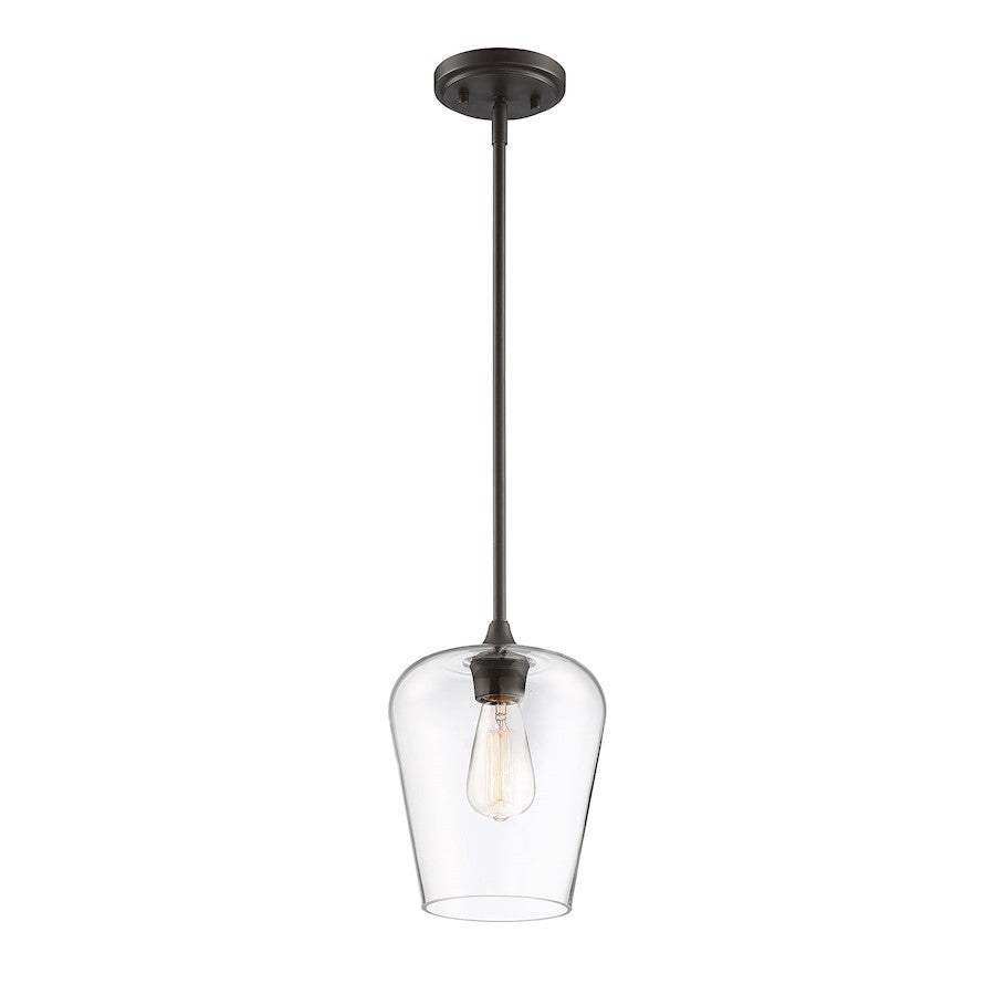 1 Light Pendant, Polished Chrome