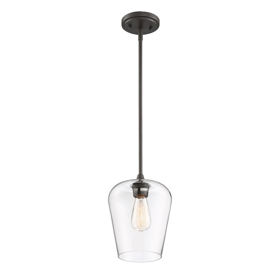 1 Light Pendant, Polished Chrome