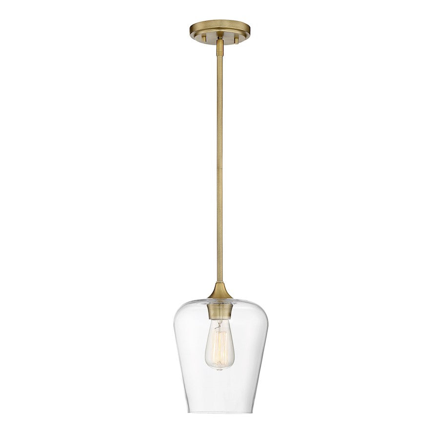 Savoy House Octave 1-Light Pendant, Warm Brass - 7-4036-1-322