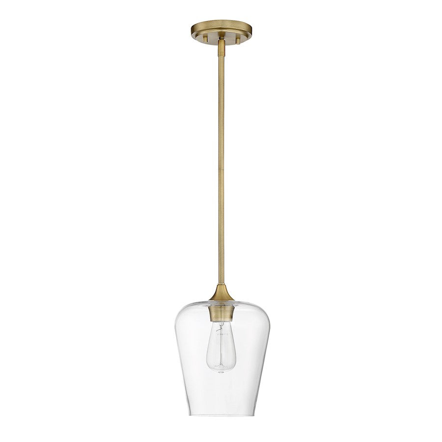1 Light Pendant, Polished Chrome