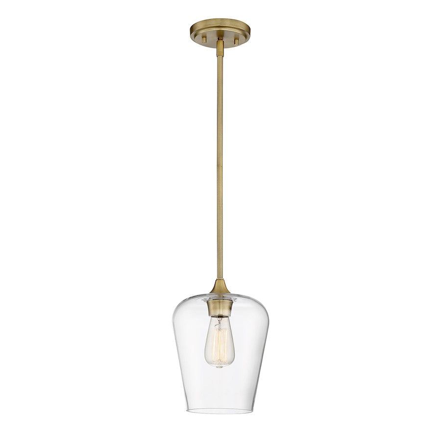 1 Light Pendant, Polished Chrome