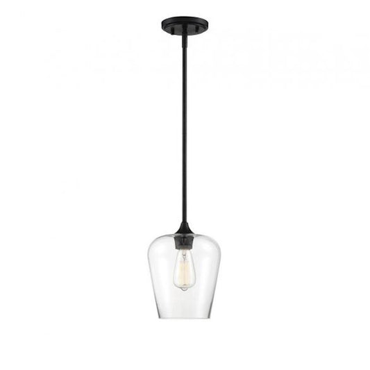 1 Light Mini Pendant, Black