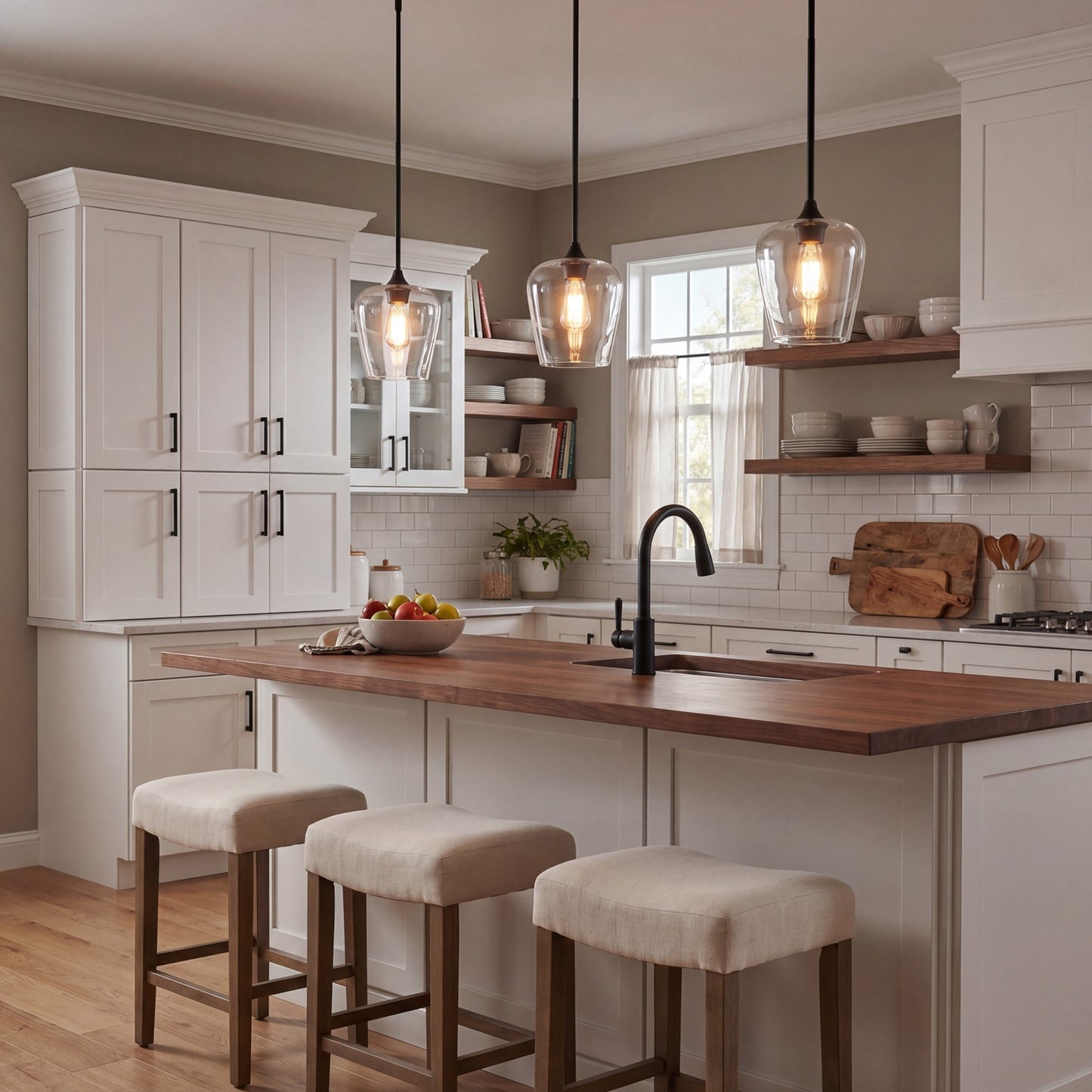 1 Light Mini Pendant, Black