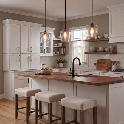 1 Light Mini Pendant, Black
