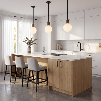 Savoy House Jarrell 1 Lt Pendant, White Opal, Matte Black