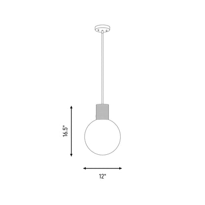 Savoy House Jarrell 1 Lt Pendant, White Opal, Matte Black