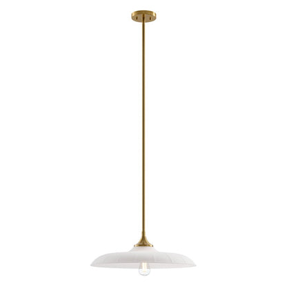 Savoy House Hadley 1 Light Pendant, Warm Brass/Opal
