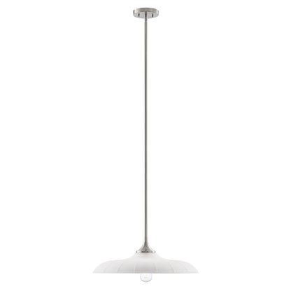 Savoy House Hadley 1 Light Pendant, Satin Nickel/Opal - 7-4286-1-SN