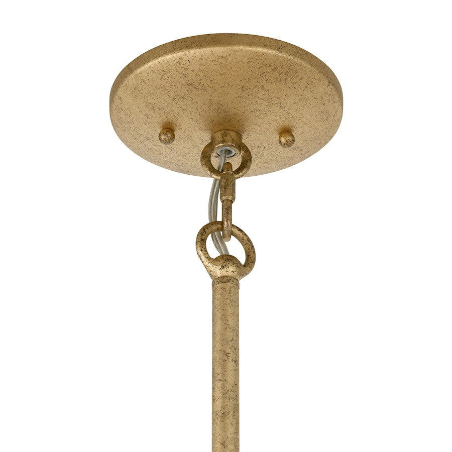 Savoy House Loto 6 Light Pendant, Centura and Burnished Gold