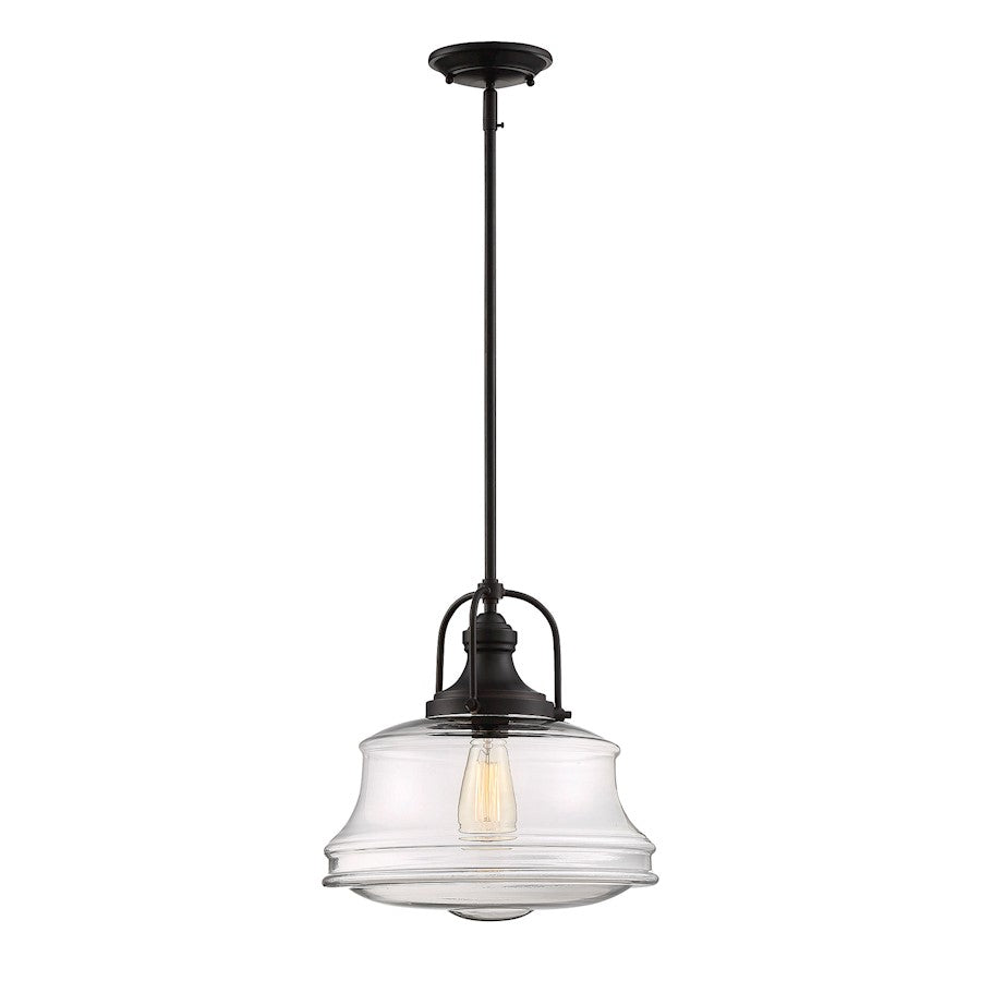 1 Light Pendant, Polished Nickel