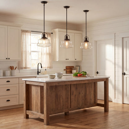 1 Light Pendant, Polished Nickel