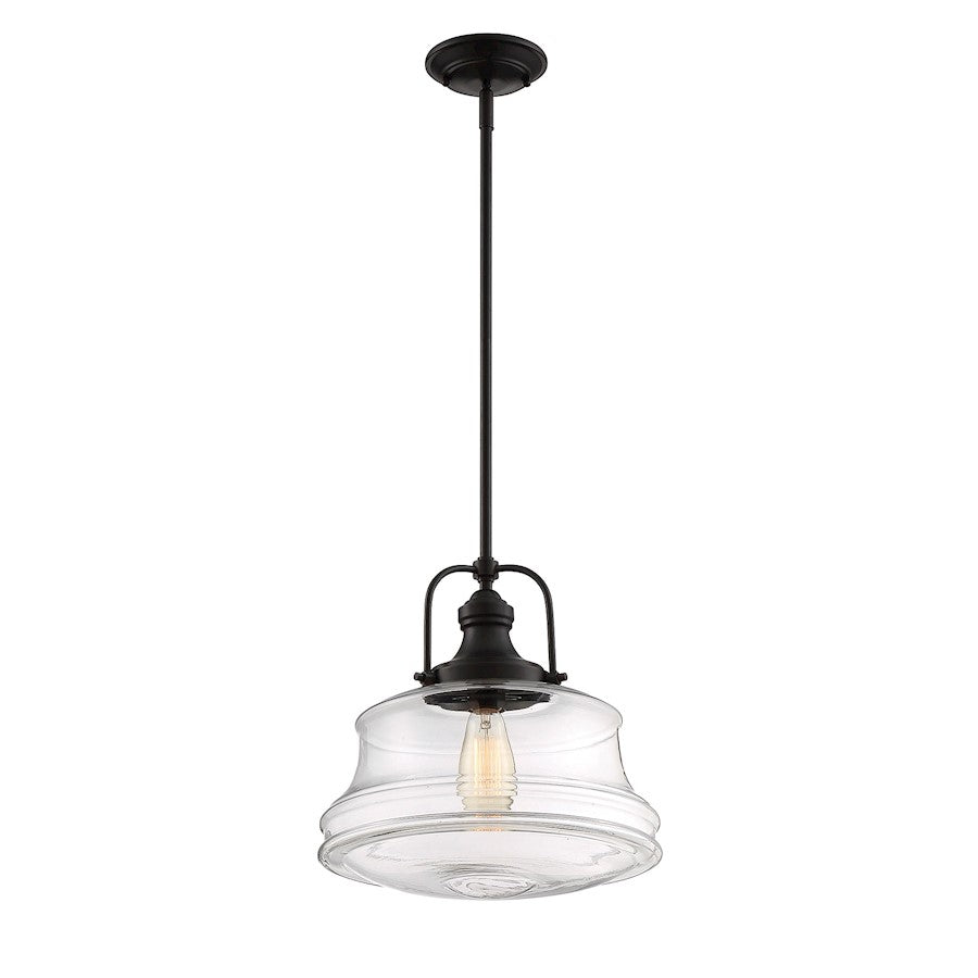 1 Light Pendant, Polished Nickel