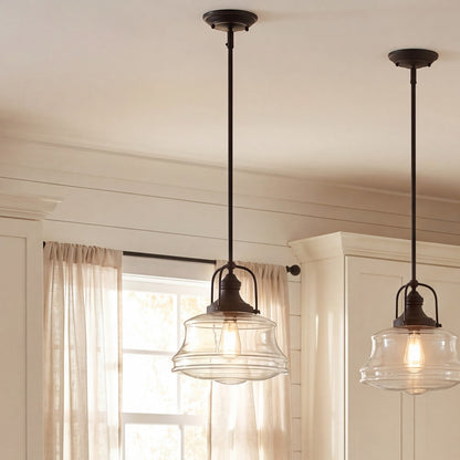 1 Light Pendant, Polished Nickel