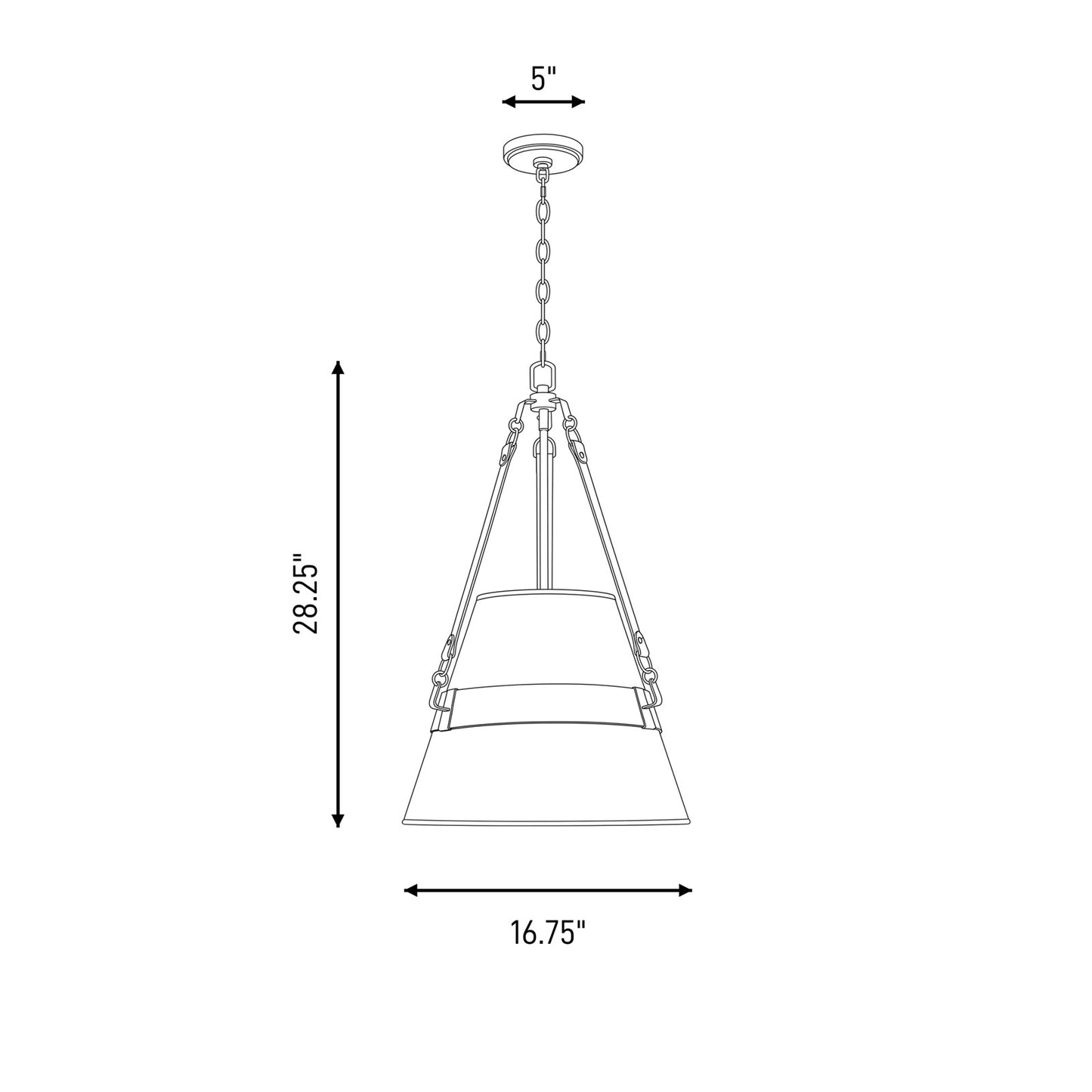 Savoy House Corinth 3 Lt Pendant, White, Warm Brass