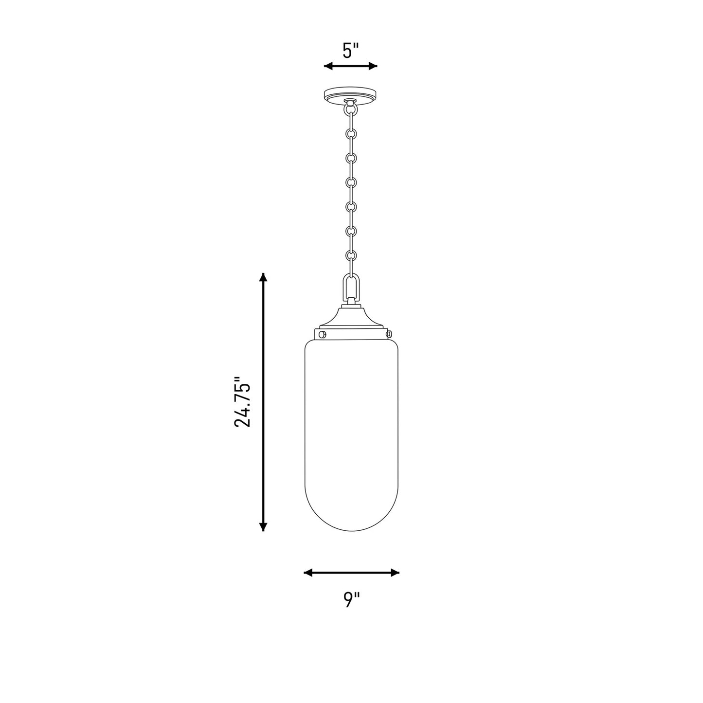 3 Light Pendant, Satin Nickel/Strie