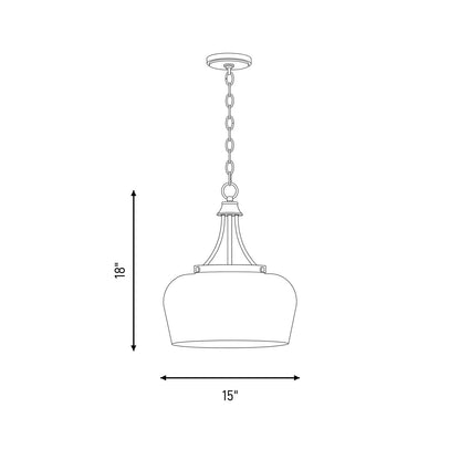 Savoy House Essentials Octave 3 Lt Pendant, Satin, Satin Nickel