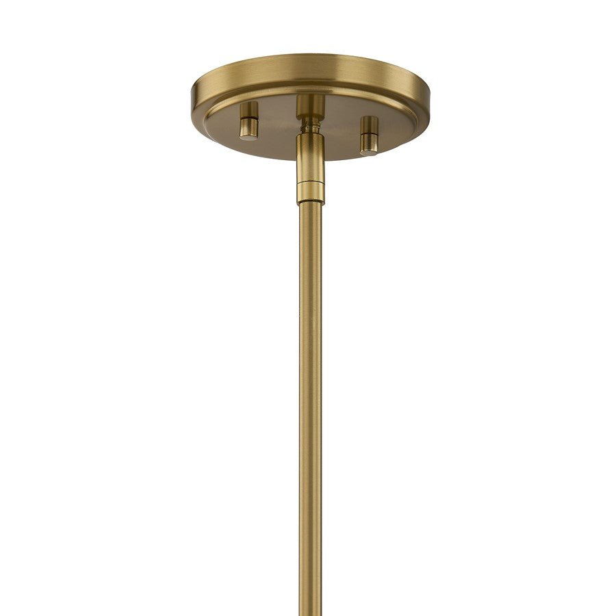Savoy House Essentials Octave 1 Lt Pendant, Warm Brass