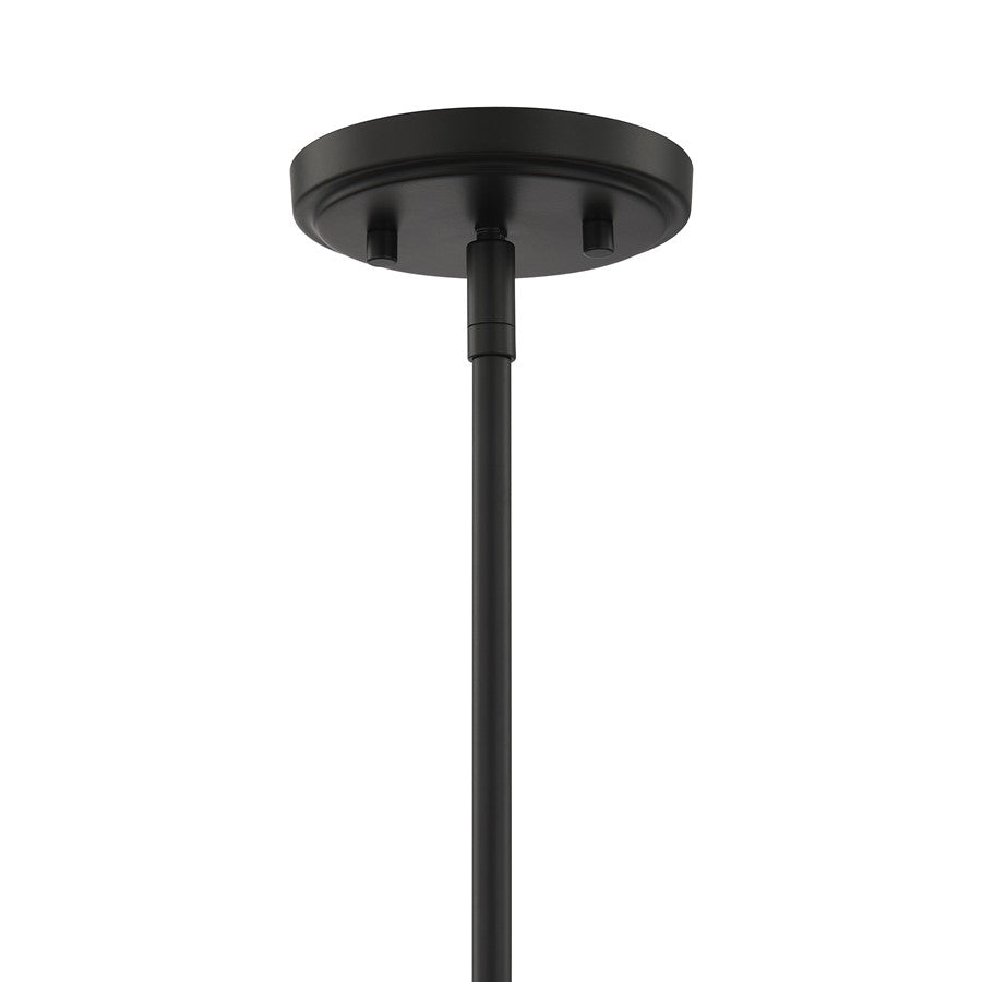 Savoy House Essentials Octave 1 Lt Pendant, White, Matte Black