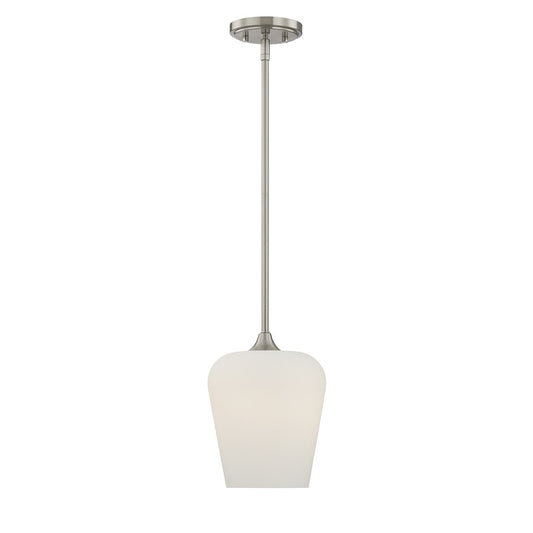 Savoy House Essentials Octave 1 Lt Pendant, Satin, Satin Nickel