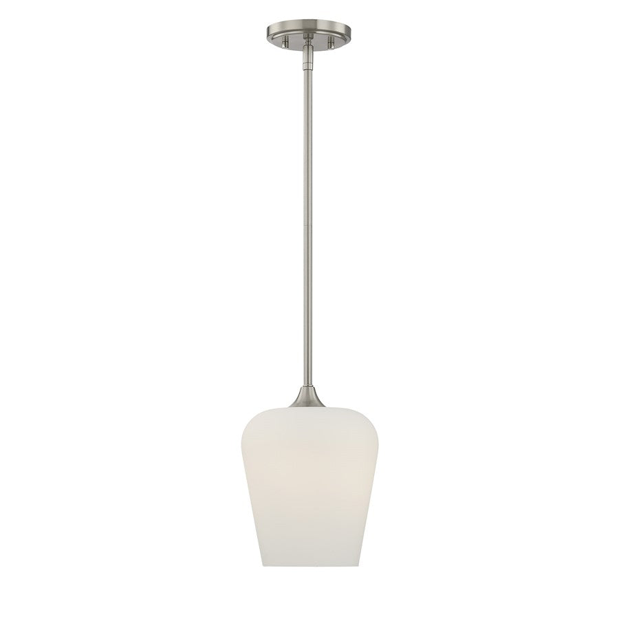 Savoy House Essentials Octave 1 Lt Pendant, Satin, Satin Nickel