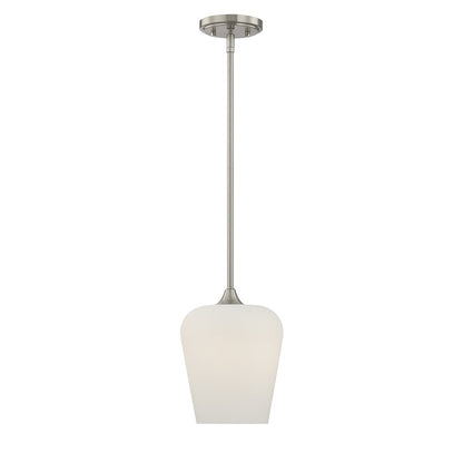 Savoy House Essentials Octave 1 Lt Pendant, Satin, Satin Nickel