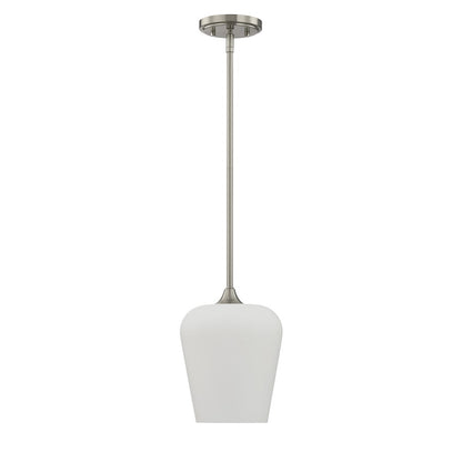 Savoy House Essentials Octave 1 Lt Pendant, Satin, Satin Nickel