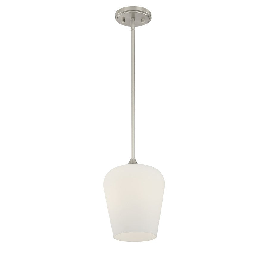 Savoy House Essentials Octave 1 Lt Pendant, Satin, Satin Nickel
