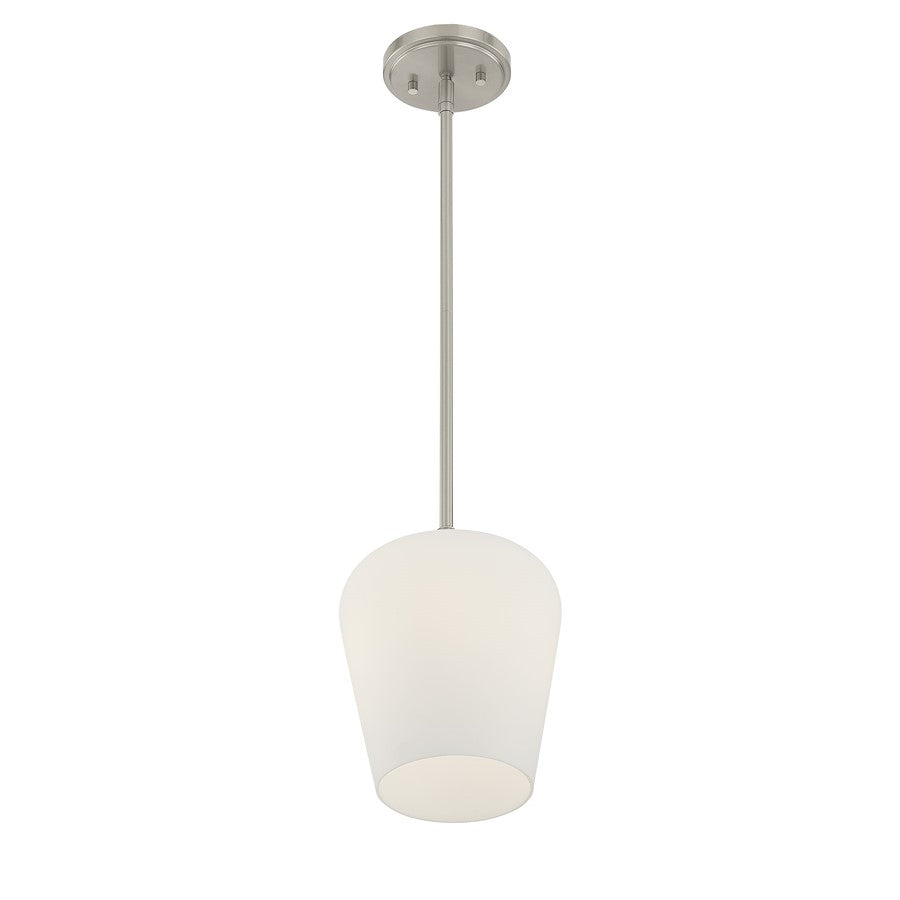 Savoy House Essentials Octave 1 Lt Pendant, Satin, Satin Nickel