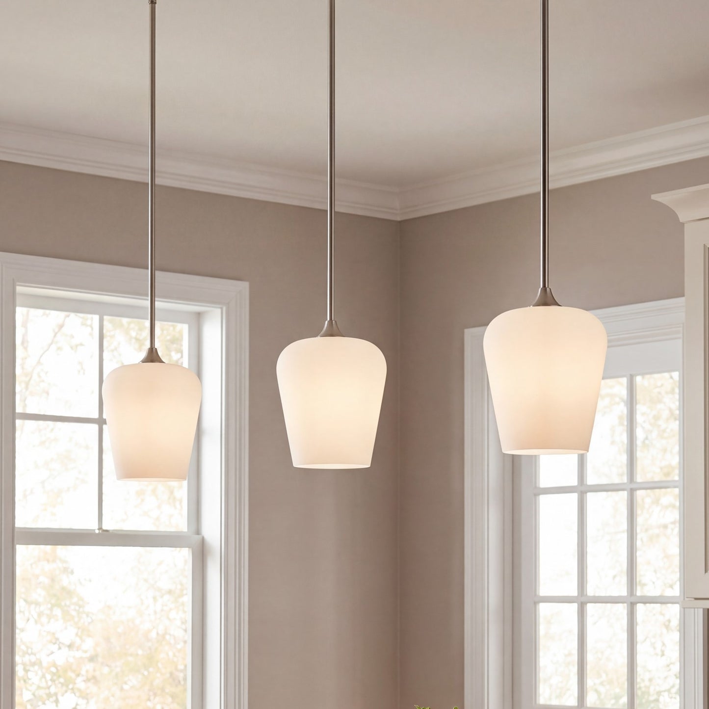 Savoy House Essentials Octave 1 Lt Pendant, Satin, Satin Nickel