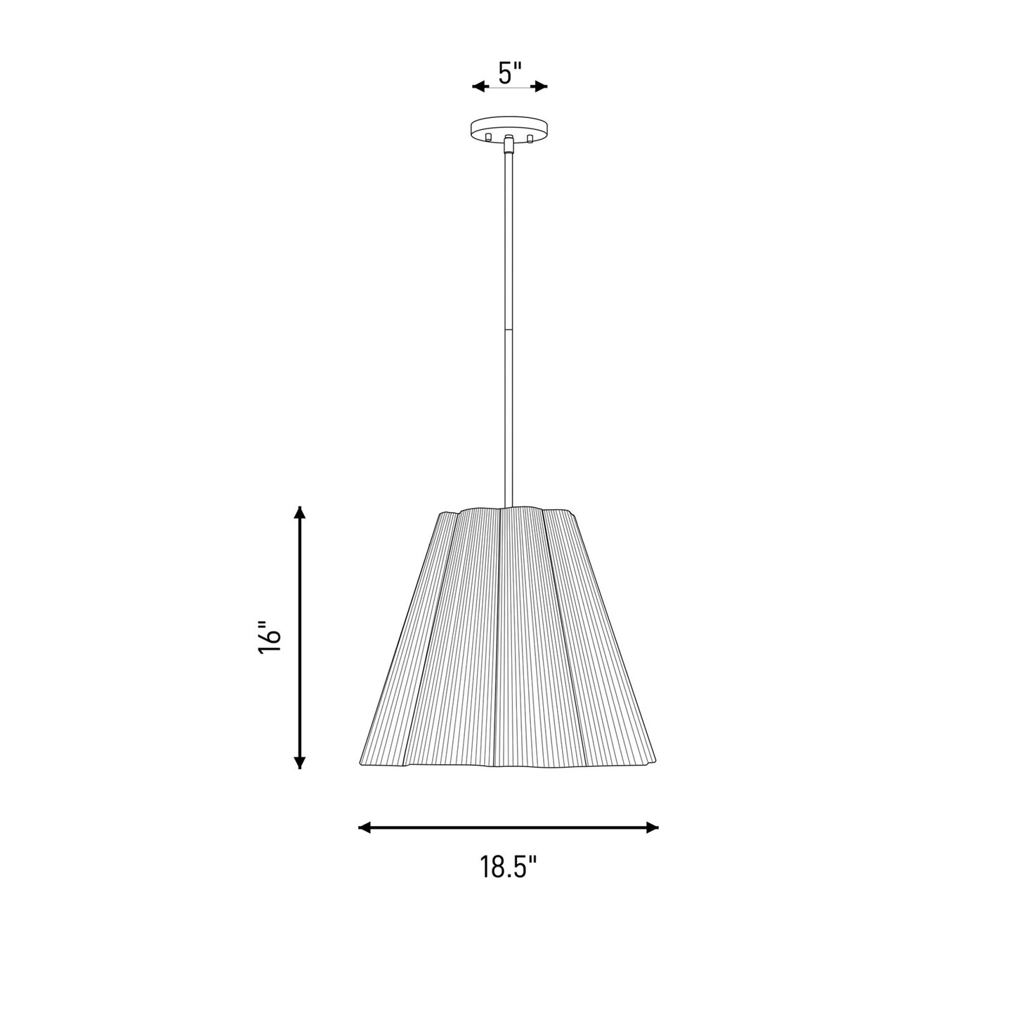 Savoy House Rosa 4Lt Pendant, White Cotton, Noble Brass