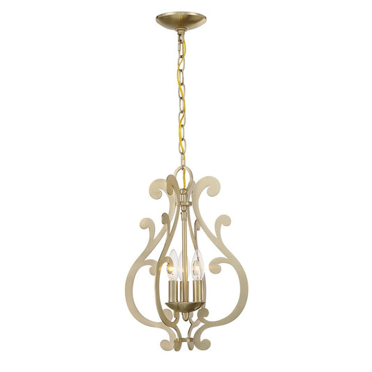 Savoy House Lombard 3 Light Pendant, Noble Brass