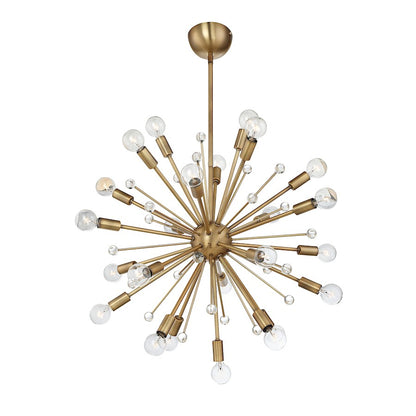 Savoy House Galea 24-Light Chandelier, Warm Brass - 7-6099-24-322