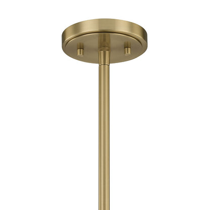 Savoy House Reddick 3 Lt Pendant, Clear, Warm Brass
