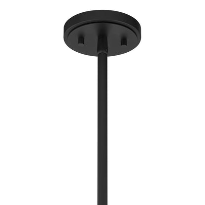 Savoy House Reddick 3 Lt Pendant, Clear Geometric, Matte Black