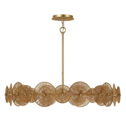 Savoy House Abbott 5 Light Pendant, Distressed Gold