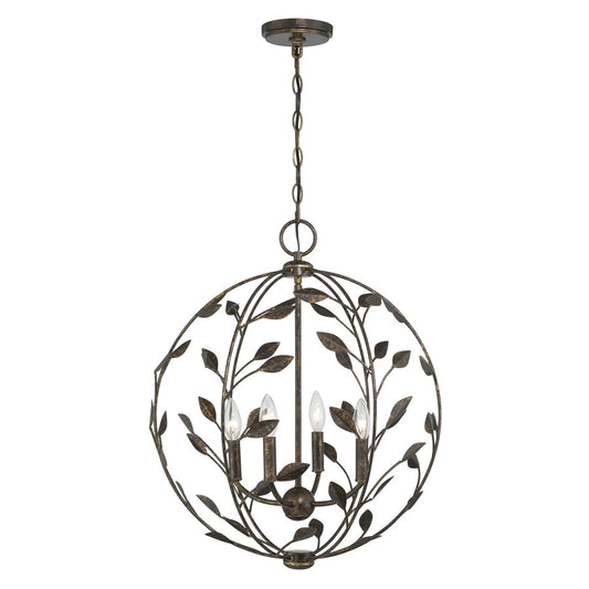 Savoy House Laska 4 Lt Pendant, Enchanted Bronze