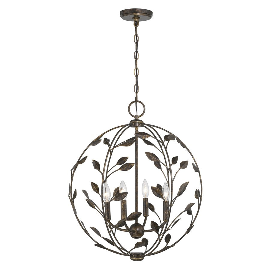 Savoy House Laska 4 Lt Pendant, Enchanted Bronze