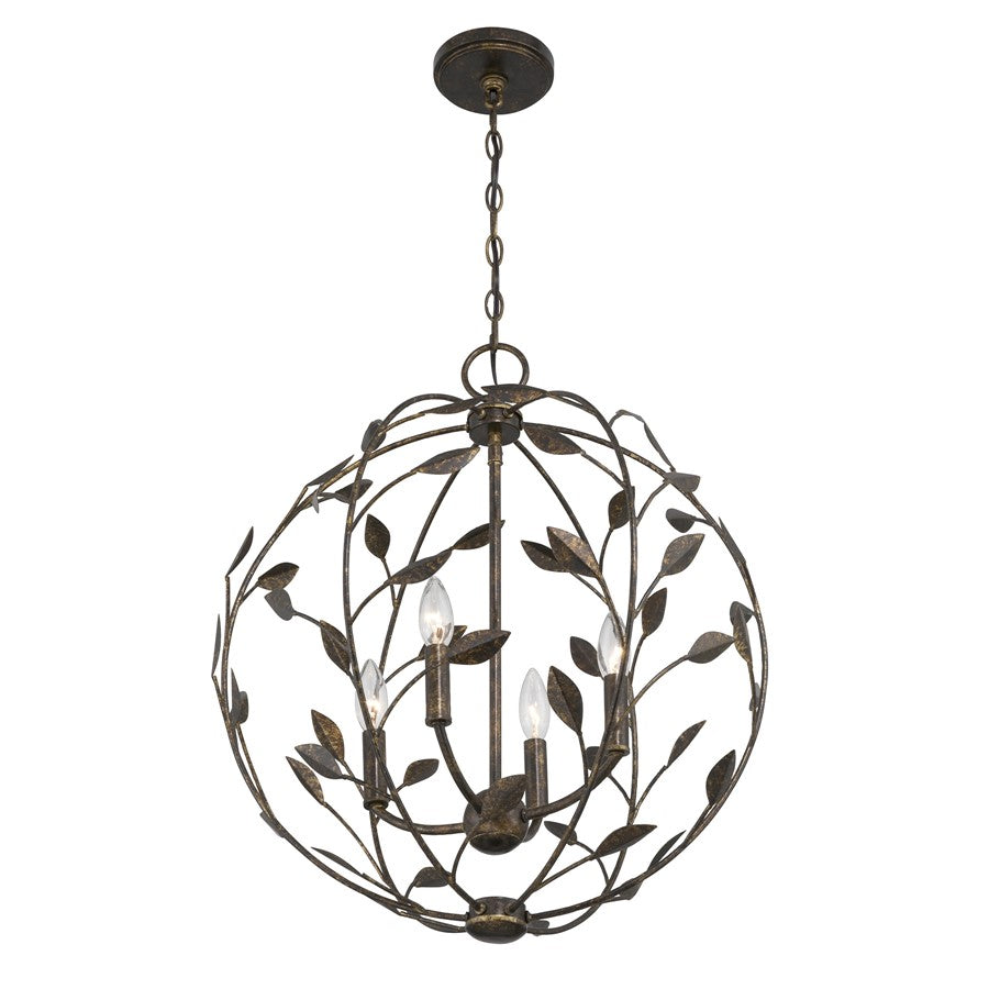 Savoy House Laska 4 Lt Pendant, Enchanted Bronze