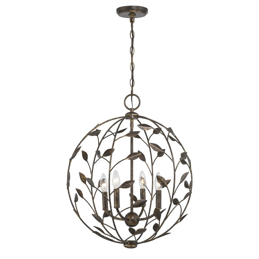 Savoy House Laska 4 Lt Pendant, Enchanted Bronze