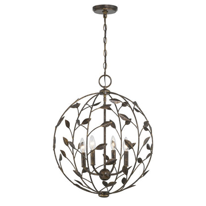 Savoy House Laska 4 Lt Pendant, Enchanted Bronze