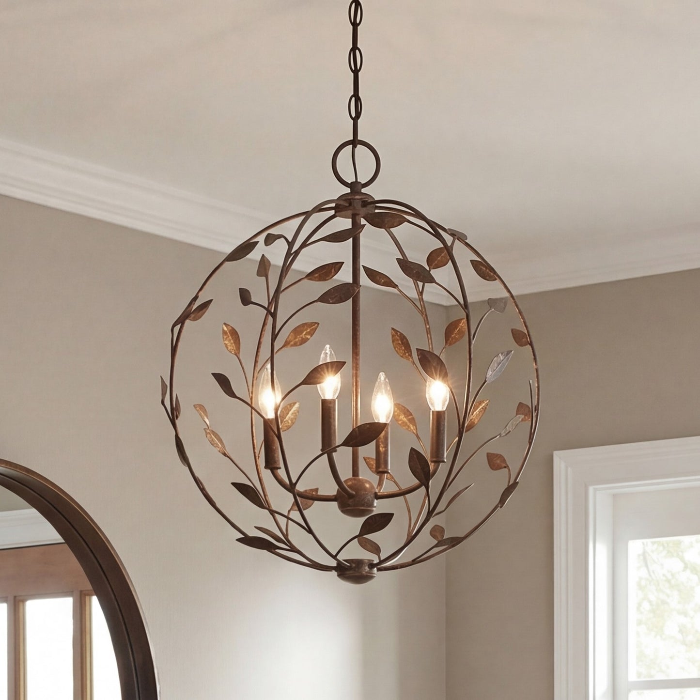 Savoy House Laska 4 Lt Pendant, Enchanted Bronze
