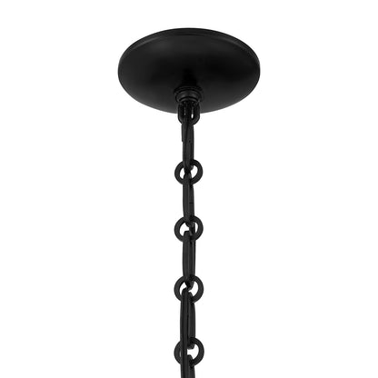 Savoy House Montrose 14in 1-Light Pendant | Vintage Industrial Matte Black and White Opal Glass | Kitchen Island & Dining Room | 14 in | Model 7-6999-1-89