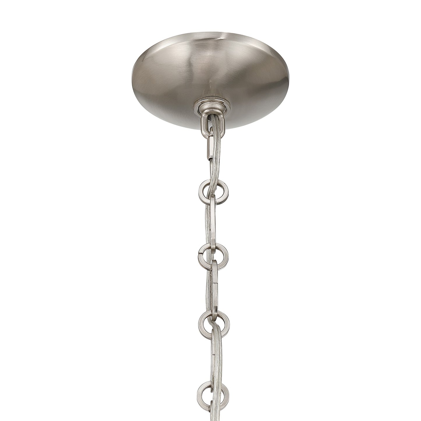 Savoy House Montrose 14in 1-Light Pendant | Vintage Satin Nickel and White Opal Glass | Kitchen & Breakfast Nook | 14 x 14 x 16.38 in | Model 7-6999-1-SN