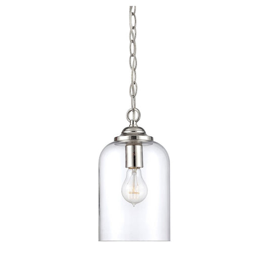 Savoy House Bally 1-Light Pendant, Polished Nickel - 7-700-1-109