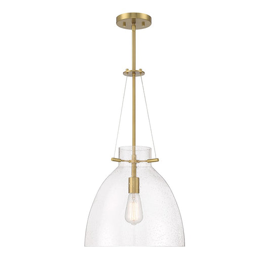 1 Light Pendant, Warm Brass