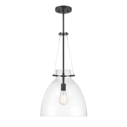 1 Light Pendant, Matte Black