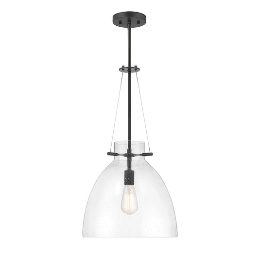 1 Light Pendant, Matte Black